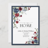 Ankündigung von Navy Blue Burgundy New Zuhause Mov (Vorderseite)