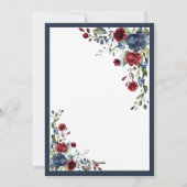 Ankündigung von Navy Blue Burgundy New Zuhause Mov (Rückseite)