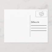 Ankündigung von Navy Blue White 3 Foto Abschluss (Rückseite)