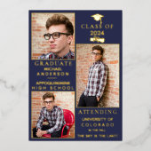 Ankündigung von Navy Gold Foil HS Abschluss (Vorderseite)