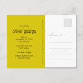 Ankündigung von Nesting Bird & Family Baby Foto (Rückseite)