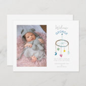 Ankündigung von niedlich Baby Mobile Foto Baby (Vorne/Hinten)