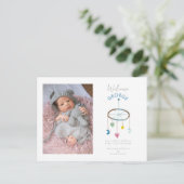 Ankündigung von niedlich Baby Mobile Foto Baby (Stehend Vorderseite)