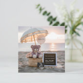 Ankündigung von "niedlich Bear Beach Sunset Pregna (Stehend Vorderseite)