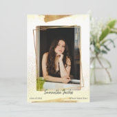 Ankündigung von niedlich-Gelb- und Gold-Gerahmten (Stehend Vorderseite)