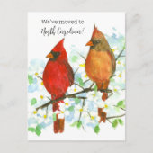 Ankündigung von Nord-Carolina-Kardinälen Postkarte (Vorderseite)