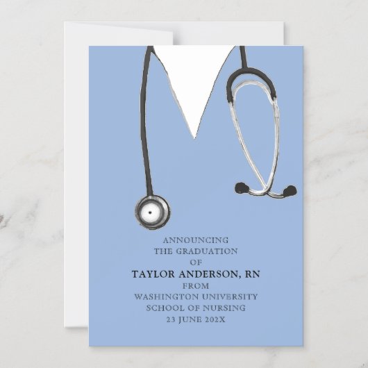 Ankündigung von Nurse Abschluss (Vorderseite)