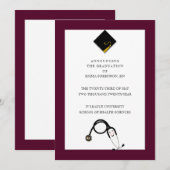 Ankündigung von Nurse Abschluss (Vorne/Hinten)