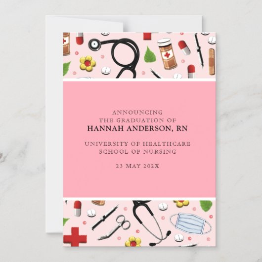Ankündigung von Nurse Abschluss (Vorderseite)