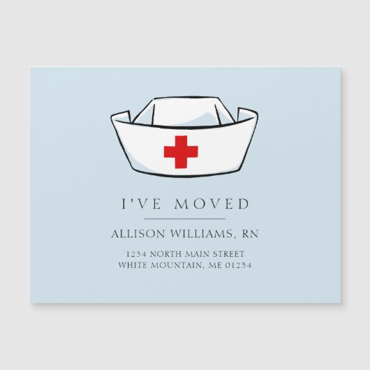 Ankündigung von Nurse Cap Blue Moving (Vorderseite)