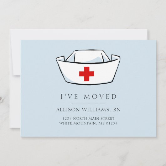 Ankündigung von Nurse Cap Blue Moving (Vorderseite)