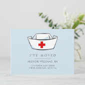 Ankündigung von Nurse Cap Blue Moving (Stehend Vorderseite)