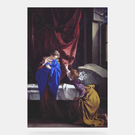 Ankündigung von Orazio an die gesegnete Jungfrau M Acrylschild (Vorderseite)