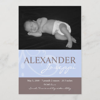 Ankündigung von Ornament Blue Baby