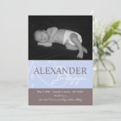 Ankündigung von Ornament Blue Baby (Stehend Vorderseite)
