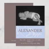 Ankündigung von Ornament Blue Baby (Vorne/Hinten)