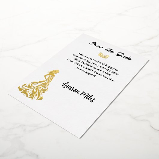 Ankündigung von Pageant (Gedreht)