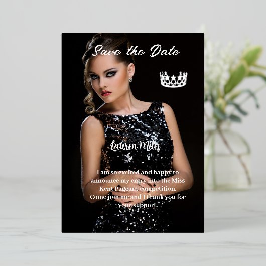 Ankündigung von Pageant (Stehend vorne)