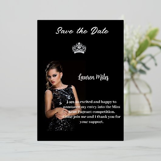 Ankündigung von Pageant (Stehend vorne)