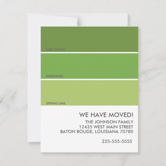 Ankündigung von Paint Swatch Moving (Vorderseite)