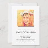 Ankündigung von Pampas Gras Foto Blush Abschluss (Rückseite)