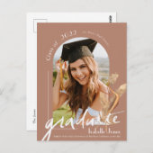 Ankündigung von Pampas Grass Arch Foto Abschluss Postkarte (Vorne/Hinten)