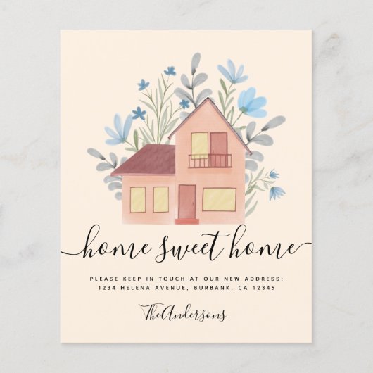 Ankündigung von PAPER Floral Moving House Flyer (Vorne)