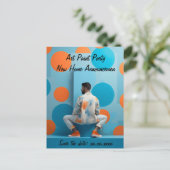 Ankündigung von Party-DIY-Zuhause-Adressen Postkarte (Stehend Vorderseite)