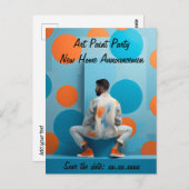 Ankündigung von Party-DIY-Zuhause-Adressen Postkarte (Vorne/Hinten)