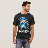 Ankündigung von Party-Team-Kindermännchen T-Shirt (Vorne ganz)