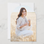 Ankündigung von Partys Navy Blue Foto Abschluss (Rückseite)