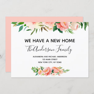 Ankündigung von Peach Coral Floral Moving