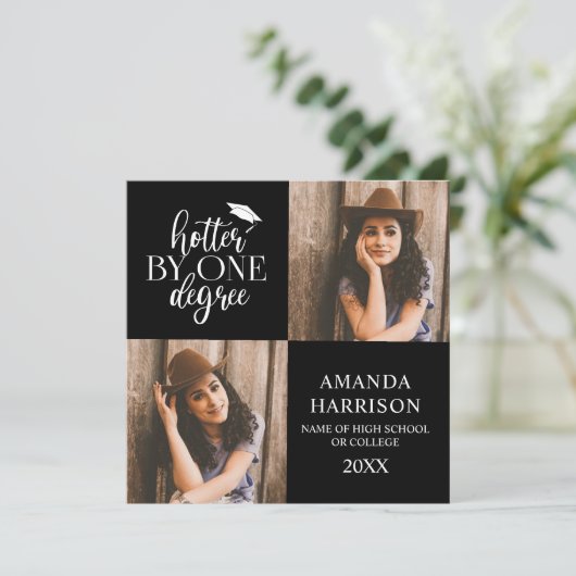 Ankündigung von personalisierten 2-Foto-Abschlüsse (Stehend Vorderseite)