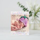 Ankündigung von personalisierten Fotos für Babys (Stehend Vorderseite)