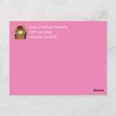 Ankündigung von Pferdegeburten Postkarte (Rückseite)