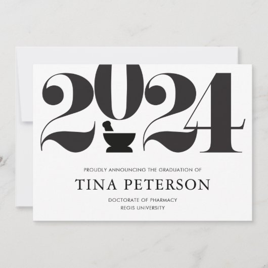 Ankündigung von Pharmacy Abschluss (Vorderseite)