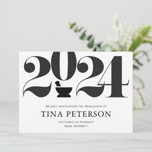 Ankündigung von Pharmacy Abschluss (Stehend Vorderseite)