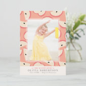 Ankündigung von Pink Apple Girl Foto Abschluss (Stehend Vorderseite)