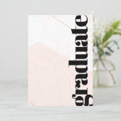 Ankündigung von Pink Ästhetik Foto Graduate (Stehend Vorderseite)