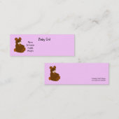 Ankündigung von Pink Baby Girl (Vorne/Hinten)