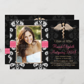 Ankündigung von Pink Dental School Graduation (Vorne/Hinten)