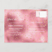 Ankündigung von Pink Gold Stars Foto Abschluss (Rückseite)