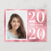 Ankündigung von Pink Gold Stars Foto Abschluss (Vorderseite)