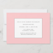 Ankündigung von Pink Graduate Script Abschluss (Rückseite)