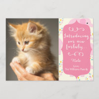 Ankündigung von Pink New Furbaby