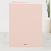 Ankündigung von Pink Niedlich Monkey Baby Girl (Rückseite)