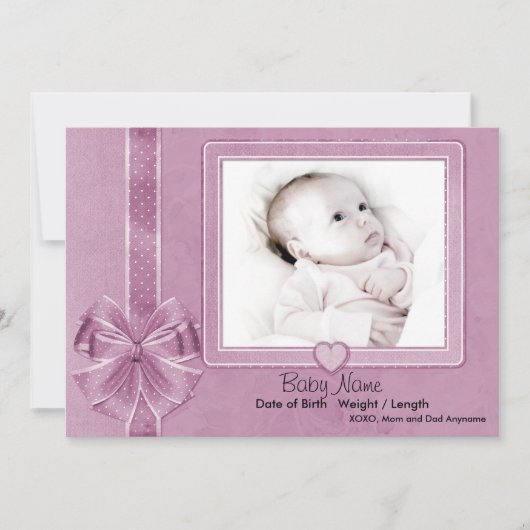 Ankündigung von Pink Scrap Baby (Vorderseite)