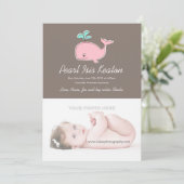 Ankündigung von Pink Whale Foto (Stehend Vorderseite)