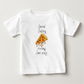 Ankündigung von Pizza Baby Special Delivery Baby T-shirt (Vorderseite)