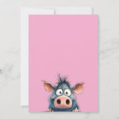 Ankündigung von Playful Zoo Animals Pink Party (Rückseite)